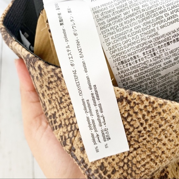 Zara Bloggers Favorite High Rise Zip Ankle Animal Snakeskin Print Leggings - Picture 10 of 15